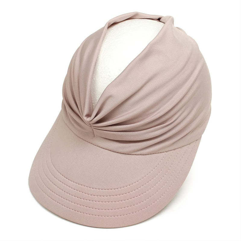 [Australia - AusPower] - Sun Hat Women, Sun Beach Visor Cap UV Protection with Wide Brim for Sports Beach Golf Hiking Beige/Pink 