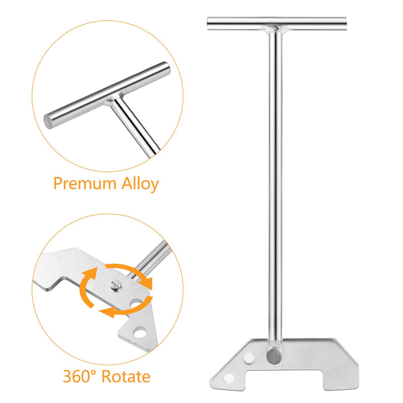 [Australia - AusPower] - Azanxo Garbage Disposer Unjamming Wrench, Compatible With Moen Garbage Disposals, Unclog Kitchen Clean clogging, Silver Garbage Disposal Wrench Tool,Rubbish Disposals for Clearing clogs above the Sink 