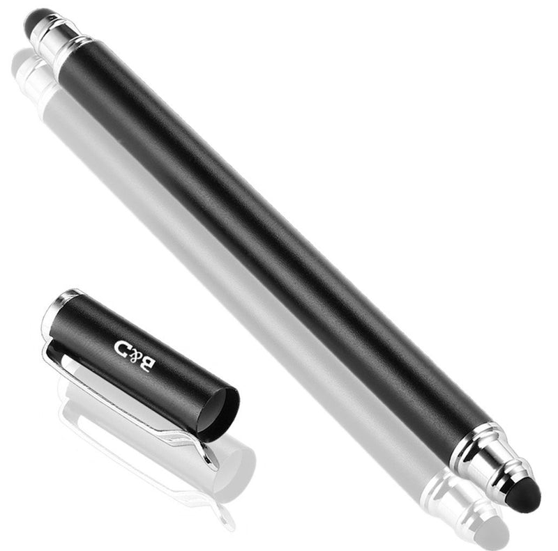 [Australia - AusPower] - Bargains Depot 2-in-1 Stylus Touch Screen Pen for iPhone, Ipad, iPod, Tablet, Galaxy and More with 20Pcs Rubber Tips (Black) Black 