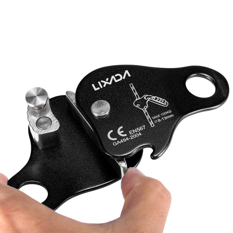 [Australia - AusPower] - Lixada Rock Climbing Ascender Ultralight Fall Arrest Protection Belay Device Self-Locking 8-13MM Rope Grip Clamp for Outdoor Climbing and Rescue 