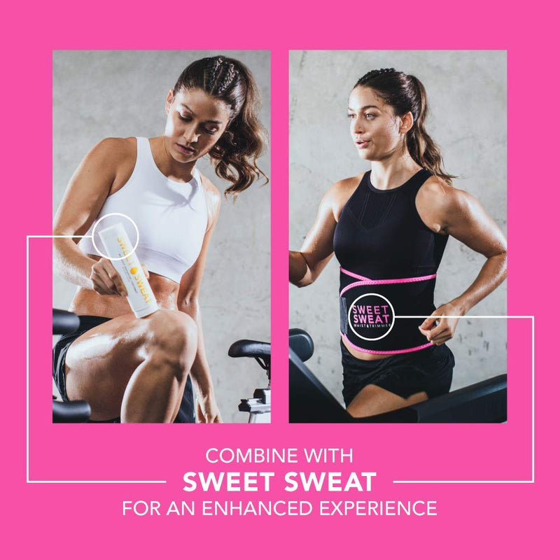 [Australia - AusPower] - Sweet Sweat Waist Trimmer - Premium Waist Trainer Belt for Women & Men Small Pink 