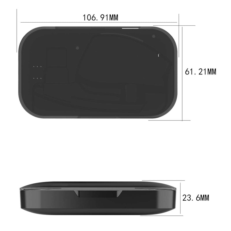 [Australia - AusPower] - Power Charging Case Compatible with Plantronics Voyager Legend Headset, 2 in 1 Portable Charge Case with LED Indicator Compatible with Voyager Legend Headset 