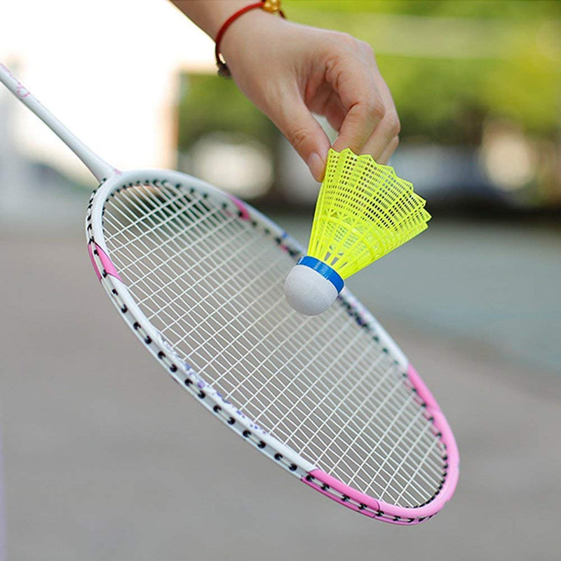 [Australia - AusPower] - ZHENAN 12-Pack Advanced Nylon Feather Shuttlecocks,77 Grains-High Speed Badminton Balls (Yellow,Nylon) with Great Stability and Durability,Indoor Outdoor Sports Hight Speed Training Badminton Birdies 