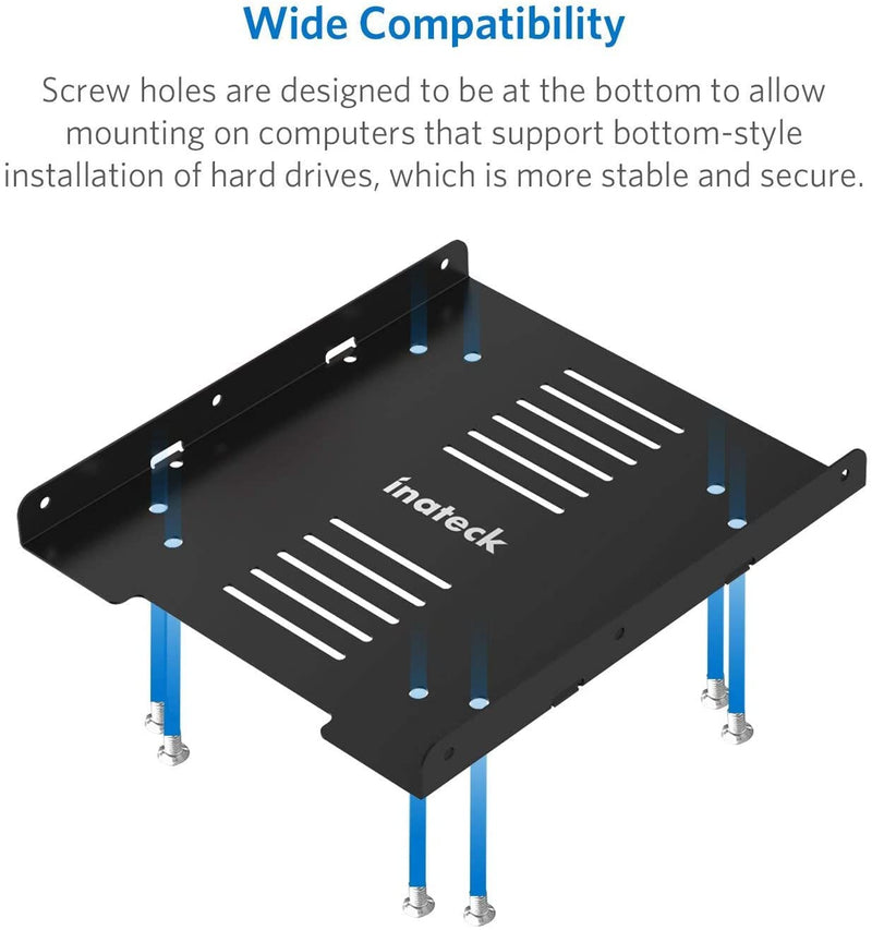 [Australia - AusPower] - 2.5 to 3.5 Adapter, Inateck SSD Mounting Bracket with SATA Cables and SATA Power Cable, ST1004 
