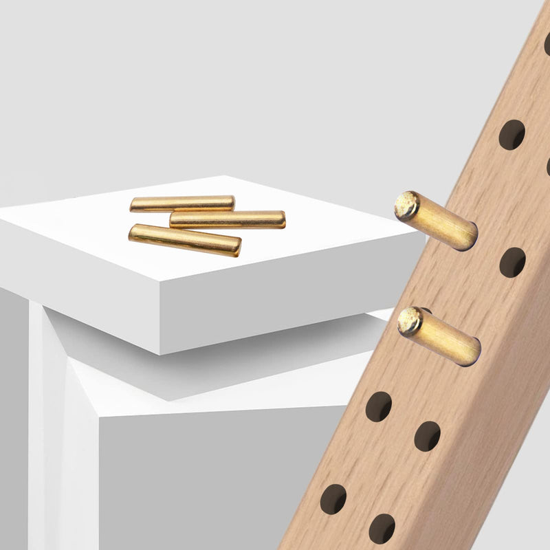 [Australia - AusPower] - BE-TOOL 25 Pcs Shelf Support Pegs with 5Ã—25 MM Gold Dowel Pin for Mechanical Assembly Processing Applications, Cabinets, Bookshelves, Display Cabinets, Furniture 5Ã—25 MM/0.2*0.98IN 
