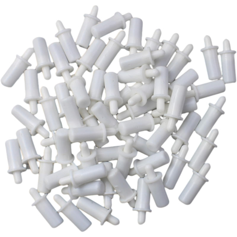 [Australia - AusPower] - OZXNO 40pcs Shutter Repair Pins White Spring Loaded Plantation Shutter Replacement Maintenance Pins Blind Service Tools 