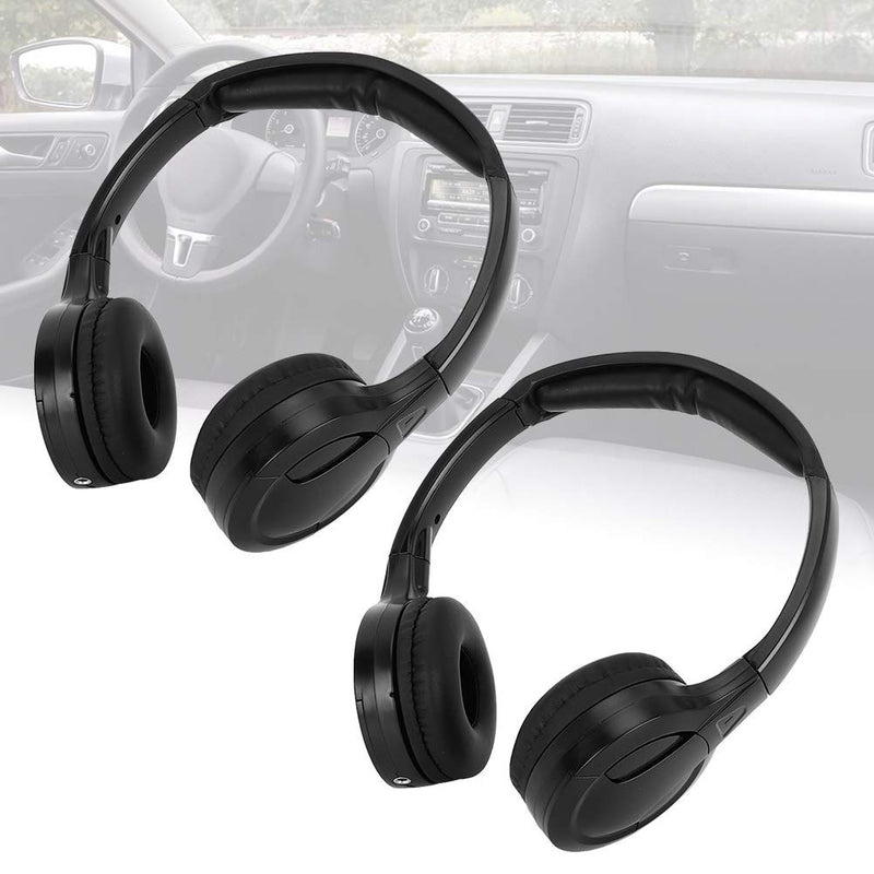 [Australia - AusPower] - Suuonee Infrared Earphone, 2 Channel Cordless Infrared IR Stereo Audio Headphone Earphone for Car Headrest DVD 