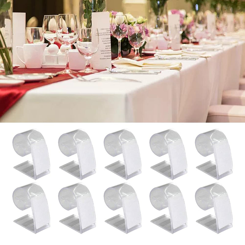 [Australia - AusPower] - EKDJKK 20 Pieces Table Skirting Clip Banquet Party Meeting Picnic with Hook and Loop Holder (Size:5cm) 5cm 