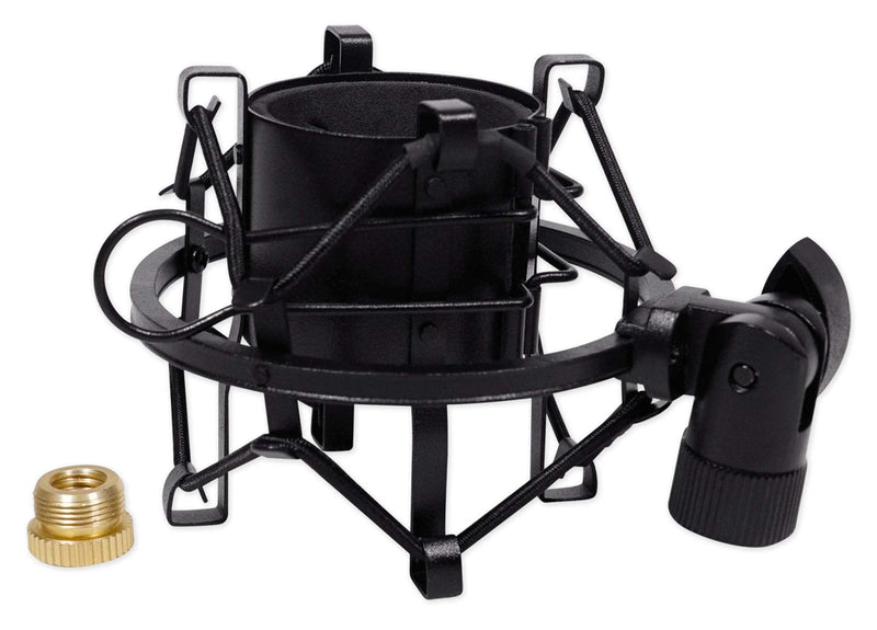 [Australia - AusPower] - Rockville RockShock Black Studio Condenser Microphone Metal Shock Mount w/Foam 