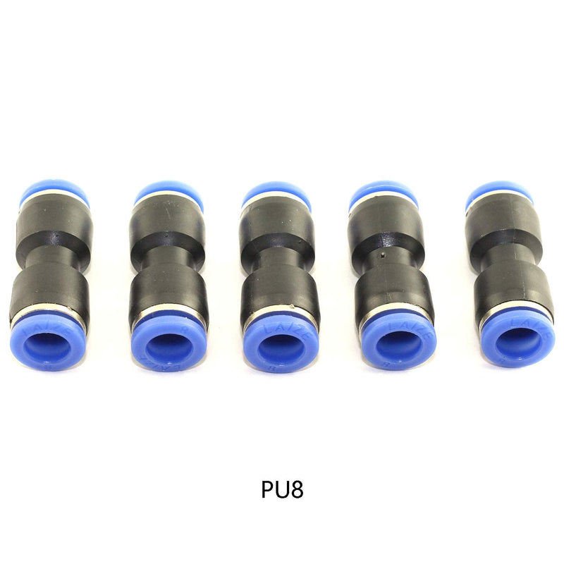[Australia - AusPower] - DGZZI 30-Pack Straight Type Pneumatic Push Connector In Fittings For Air/Water Hose and Tube Connector 4mm 6mm 8mm PU 