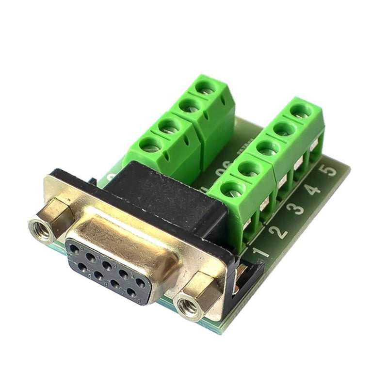 [Australia - AusPower] - Hailege 2pcs DB9 Female Adapter RS232 to Terminal RS232 Serial to Terminal DB9 Connector Convert Adapter 