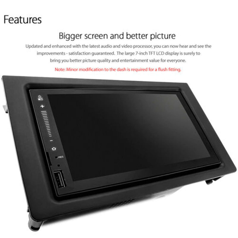 [Australia - AusPower] - Qiilu Double DIN Installation Dash Kit, Navigation Fascia Central Control Stereo Radio DVD Panel for Saab 9‑3 2007‑2010 