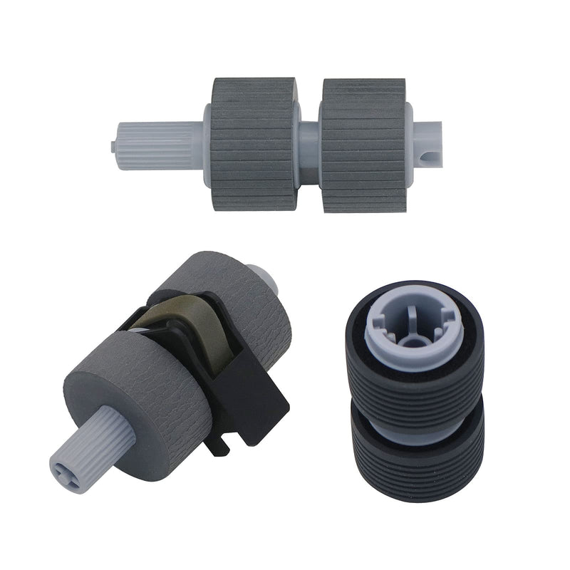 [Australia - AusPower] - Intendvision Replacement Scanner Brake Roller and Pick Roller Set Compatible for Fujitsu fi-6670 fi-6670A fi-6770 fi-6770A fi-6750 fi-6750S fi-5650 fi-5650C fi-5750 fi-5750C, PA03338-K011 PA03576-K010 