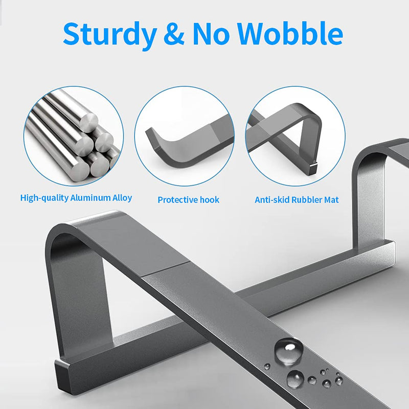 [Australia - AusPower] - Laptop Stand for Desk，Stable MacBook Pro Stand，Ergonomic Aluminum Computer Riser for 12 13 15 16 .2 inch ，Computer Cooling Stand for Mac MacBook Pro Air,HP, Dell, More PC Notebook 