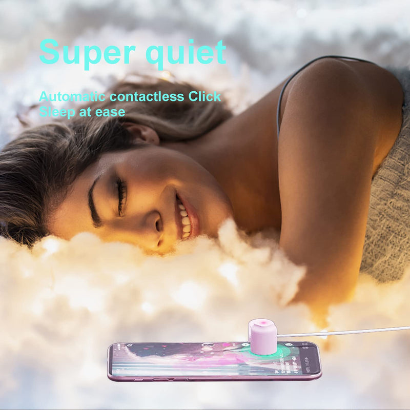[Australia - AusPower] - Auto Clicker for Phone Automatic Phone Screen Tapper, Simulated Finger Clicking USB Simulator for Gaming, Shopping, Giving a Like in Tiktok, Lightning Deal, Live Broadcasts, Reward Tasks (Pink) Pink 