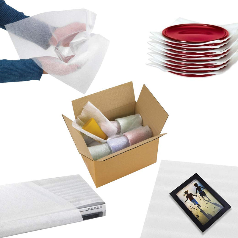[Australia - AusPower] - 100 Pack Cushioning Foam Sheets Mighty Gadget (R) 12" X 12", 1/16" Thickness, Cushion Foam Wrap Sheets, Packaging Material, Moving Supplies for Packing Storage and Shipping 