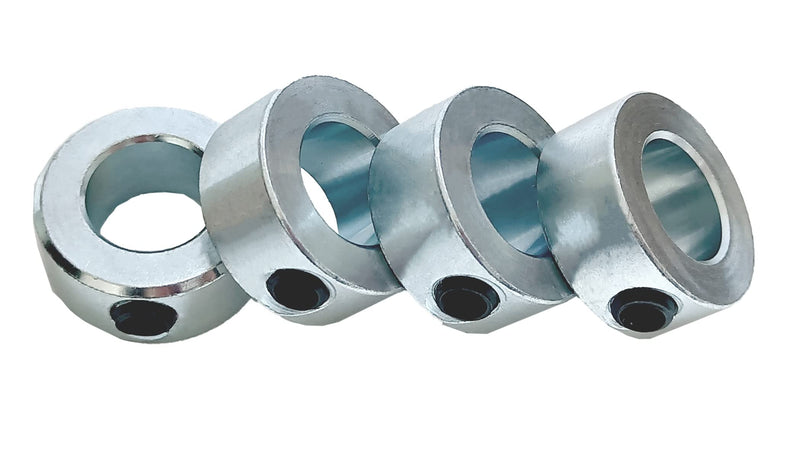 [Australia - AusPower] - Set Screw Shaft Collar 5/8’’ Round Bore Lock Axle Collar Clamp Shaft Collar Zinc Plated Carbon Steel Shaft Collar for Automotive and Industrial Use, 1 1/8" OD, 0.25" Width 