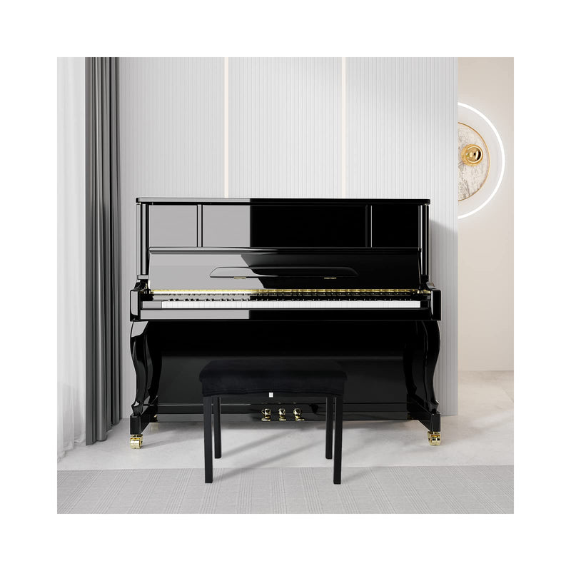 [Australia - AusPower] - SINOSSO Soft Velvet Piano Bench Cover, (20"- 26.5") L x (11.8"- 15.7") W Rectangle Stretch Washable Stool Upholstered Protector Slipcover, (S, Black) Small 