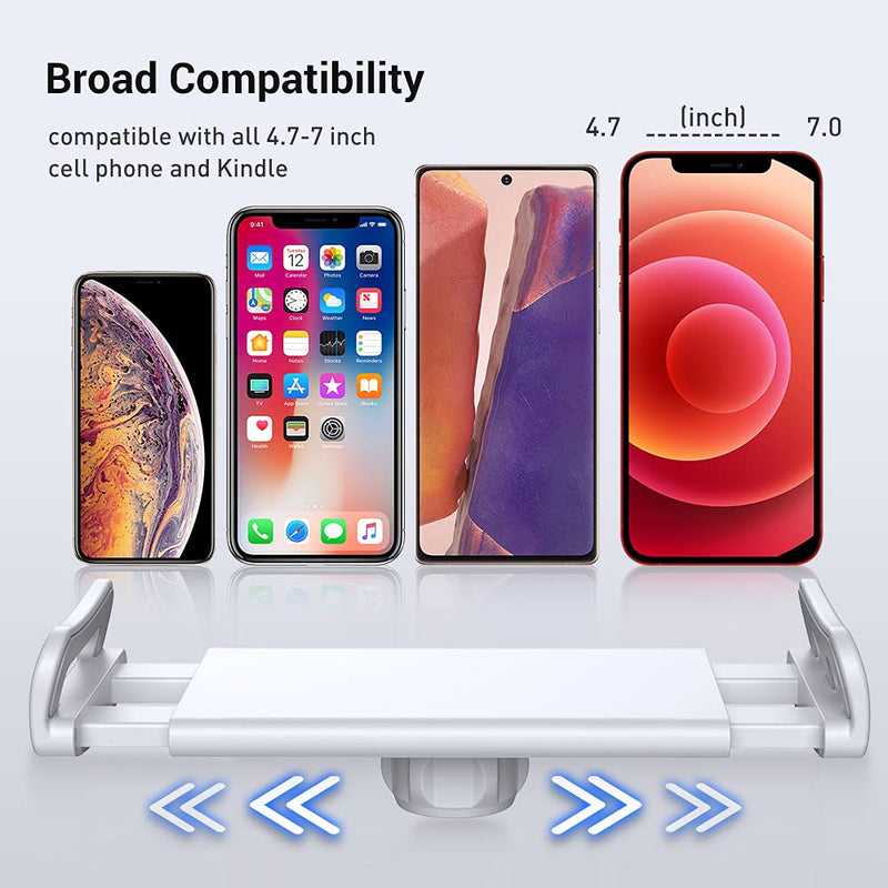 [Australia - AusPower] - AHK Gooseneck Phone Holder for Bed - Overhead Cell Phone Clip Clamp Mount for Desk, Flexible Long Arm Bedside Stand, Compatible with 12 Mini 11 Pro Xs Max XR X 8 7 6 Plus Smartphones (4.7-7'') 