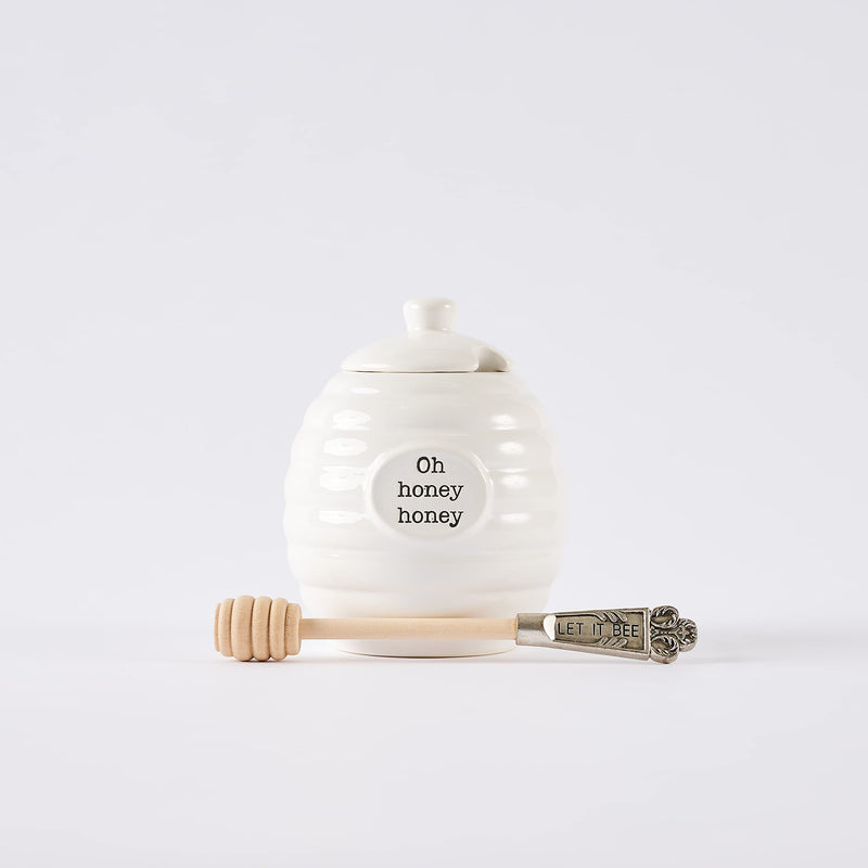 [Australia - AusPower] - Mud Pie Honey Pot Serving Set, 4x3, Bee Hive 