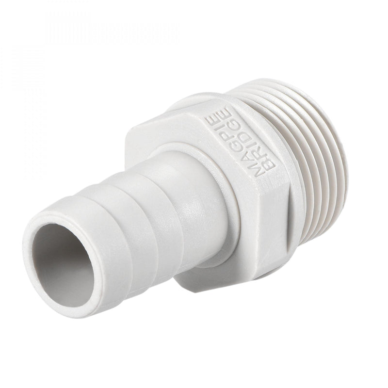 [Australia - AusPower] - uxcell PVC Barb Hose Fitting Connector Adapter 16mm or 5/8" Barbed x G3/4 Male Pipe 6pcs 