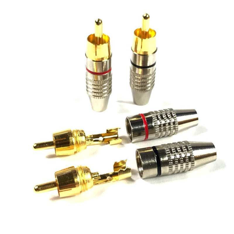 [Australia - AusPower] - CESS RCA Plug Solder Gold Audio Video Adapter Cable Connector (20 Pack) 
