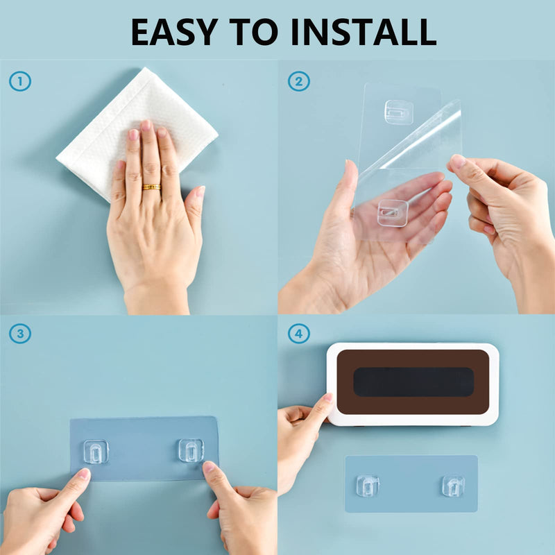 [Australia - AusPower] - Shower Phone Holder Waterproof Anti-Fog Touch Screen Wall Mount Phone Holder for Shower Bathroom Mirror Bathtub (White) White 