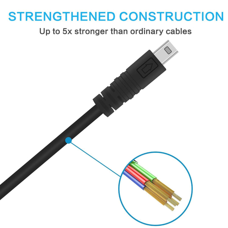 [Australia - AusPower] - Alitutumao Replacement USB Charger Cable Photo Transfer Cord Compatible with Panasonic Lumix Camera DMC-G7 ZS40 ZS50 TS30 SZ3 TZ8 TZ11 TZ15 TZ24 and More 