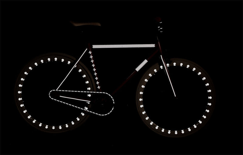 [Australia - AusPower] - RydeSafe Reflective Decals - Hexagon Kit - Large Black 