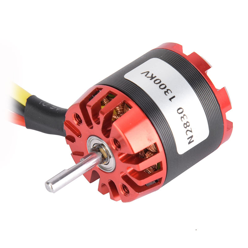 [Australia - AusPower] - Tbest Brushless Motor, N2830 1300KV Metal Remote Control External Rotor Brushless Motor Fit for A2212 4-axis Aircraft Electric Bicycle Modification Accessories 