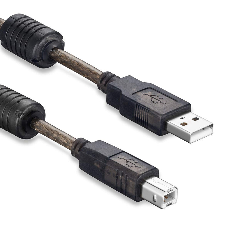 [Australia - AusPower] - Active USB 2.0 Printer Cable 50Ft - A-Male to B-Male High Speed Printer/Scanner/Repeater Cable for HP, Canon, Lexmark, Dell, Samsung etc (50Ft/15M) 50Ft/15M 