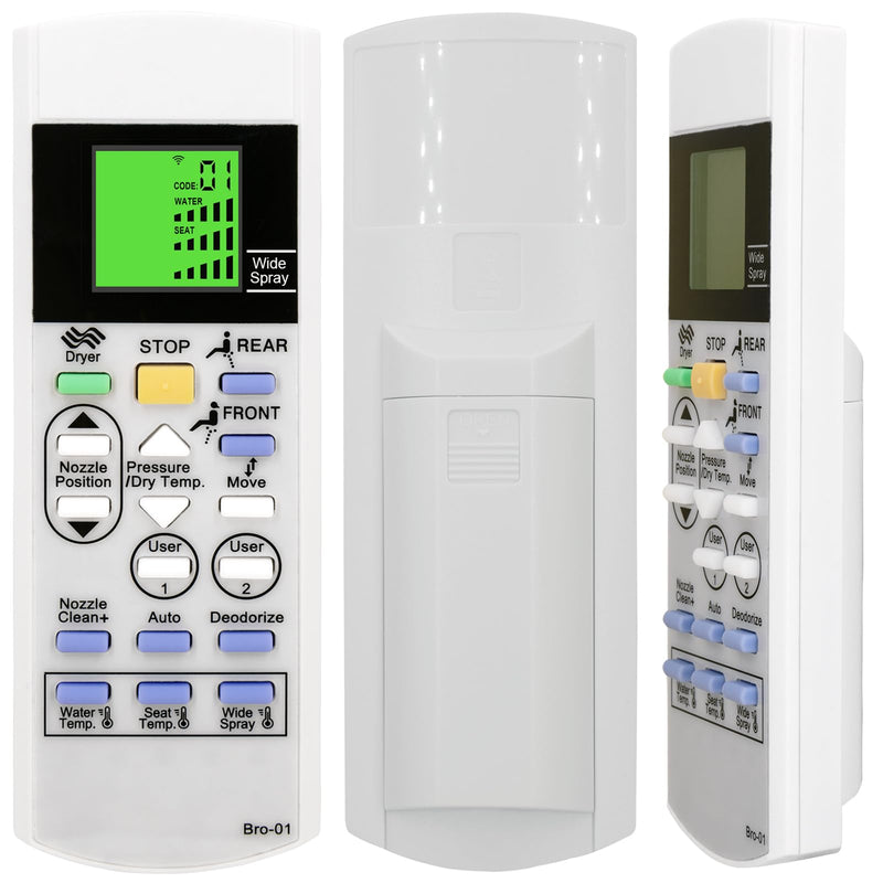 [Australia - AusPower] - Replacement Remote Control for Brondell Bidet Toilet Seat Swash S1200 (Also Work with S1400 S1000 S900 S300 CL825) with Mounting Bracket 