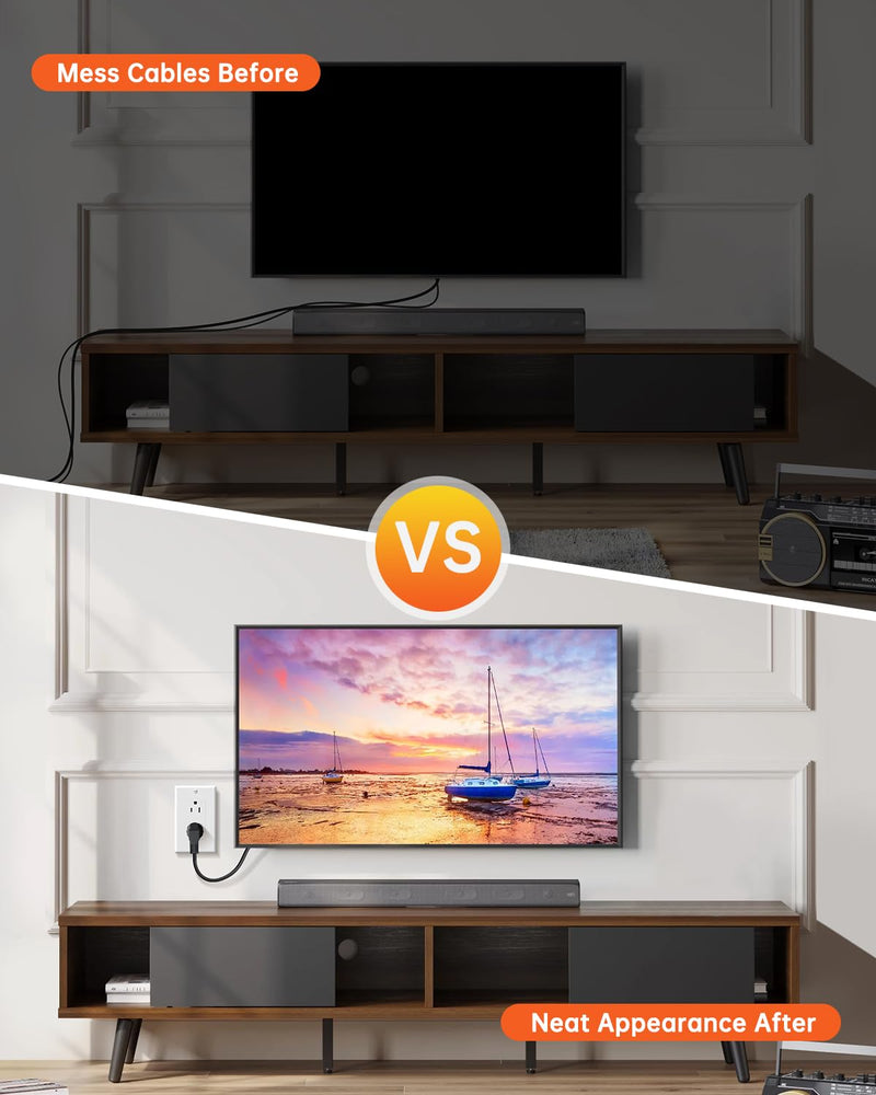 [Australia - AusPower] - ELECPOW In Wall Outlet Relocation Kit, Power Plug Outlet Extender for Relocating Unreachable Power Outlets, In Wall Power Outlet Plate Remodel & Relocation, 2 AC Outlets 