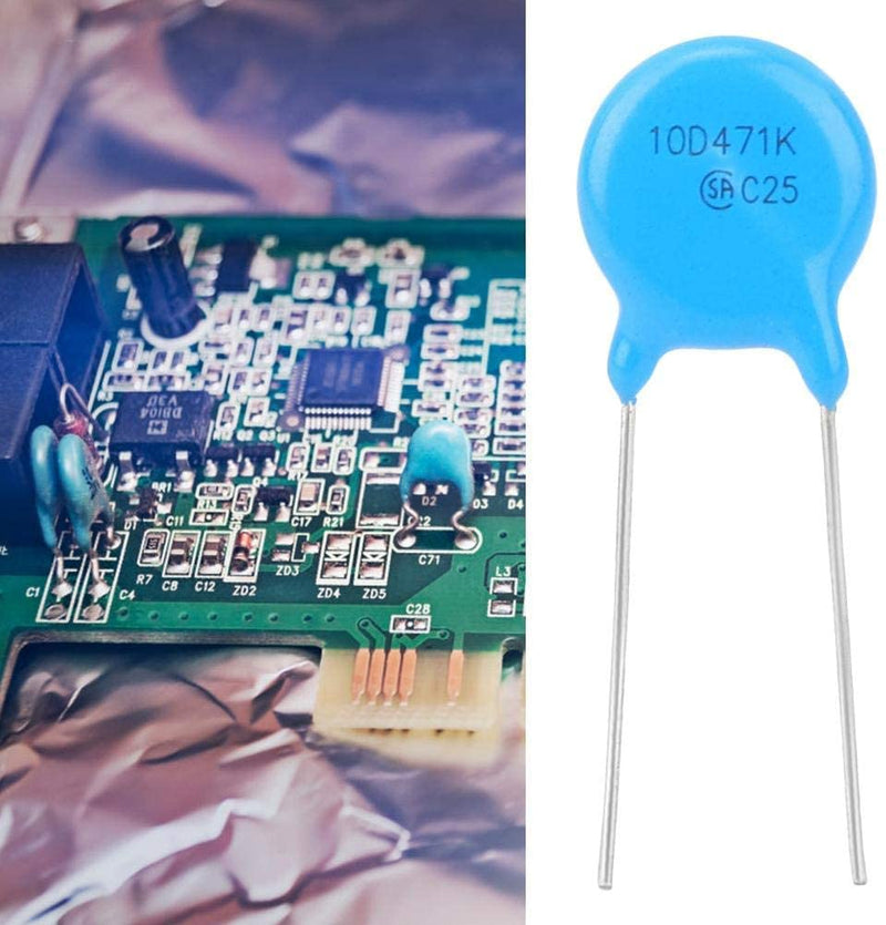 [Australia - AusPower] - Fielect 20Pcs Voltage Dependent Resistors AC 300V 14D471K/F7.5 Radial Lead Disc Varistors 20Pcs 14D471K 300V 8mm 