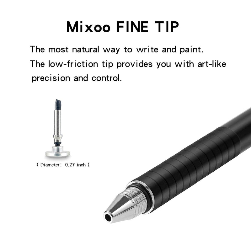 [Australia - AusPower] - Mixoo Replacement Round Disc Tips for Mixoo Disc & Mesh Tip 2 in 1 Series Stylus Pen Only, 8 Pack 