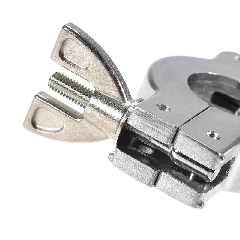 [Australia - AusPower] - uxcell 2 Pcs Aluminum Vacuum Clamp 53mm X 31mm KF25 Single Pin Clamp Wing Nut W Center Ring for Ferrule TC 