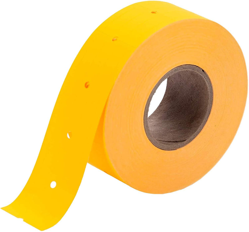 [Australia - AusPower] - Fluorescent Orange Perco Labels for Perco 2 Line Labeler Gun - 1 Sleeve, 6,000 Labels 