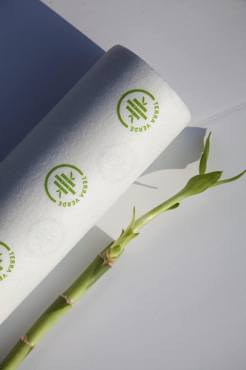 [Australia - AusPower] - Terra Verde Premium Reusable Bamboo Paper Towels – 1 Roll Eco-Friendly Paper Towels with 20 Sheets – Organic Biodegradable Cleaning Towels – Washable and Durable – Ideal for Kitchen, Travel, Car 