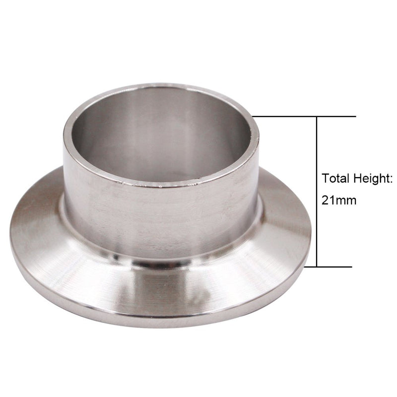 [Australia - AusPower] - DERNORD Stainless Steel 304 Sanitary Fitting, Long Weld Clamp Ferrule FitsTri Clamp 1-1/4" Tube Outer Diameter 32MM/1-1/4" Tube OD 