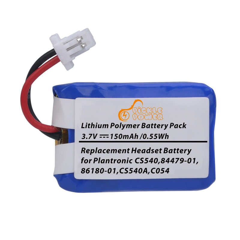 [Australia - AusPower] - CS540 Battery, Pickle Power Replacement Battery for Plantronics CS540 C054 Wireless Headset 84479-01, 86180-01 