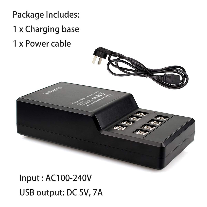 [Australia - AusPower] - Retekess USB Charger,16 Port Desktop USB Charging Station for T130 TT101 TT105 TT106 TT108 TT109 TT122 TT110 Tour Guide System,Retevis Walkie Talkies or Multiple USB-Powered Devices(4.6ft Cord) 