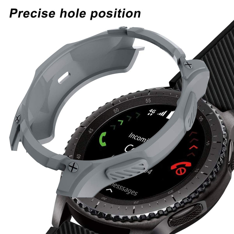 [Australia - AusPower] - 6 Packs Case Compatible Samsung Galaxy Watch 46mm / Gear S3 Frontier, NAHAI TPU Ultra-Slim Shock-Proof All-Around Cover Protective Bumper Shell for Galaxy Watch 46mm SM-R800 / Gear S3 Frontier 