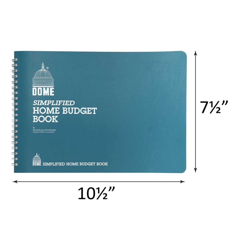 [Australia - AusPower] - Dome(R) Simplified Home Budget Book, 7 1/2in. x 10 1/2in., Teal 