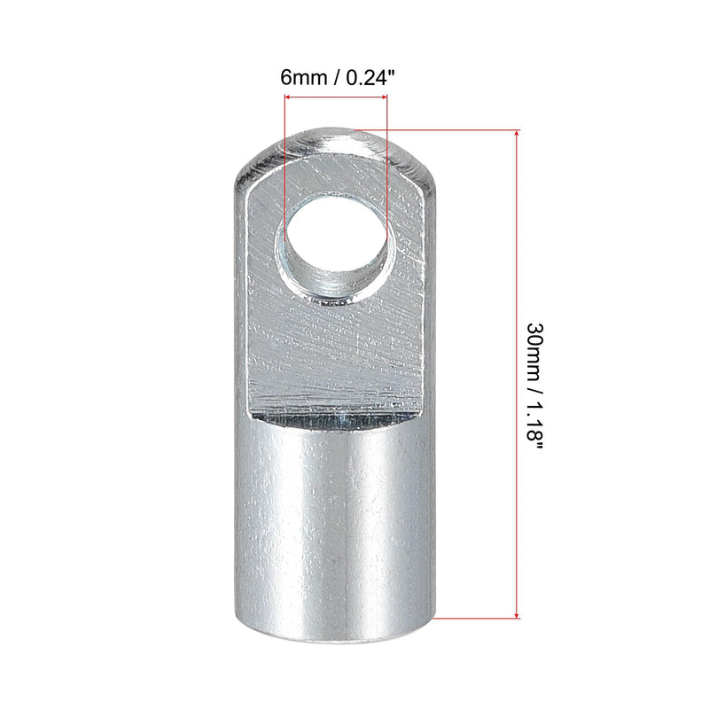 [Australia - AusPower] - uxcell Air Cylinder Rod Clevis End M6x1 Female Thread 30mm Length I Type Connector 2pcs M6x1mm 