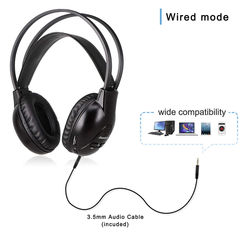 [Australia - AusPower] - Joanbro Infrared Wireless Car Headphones for Town & Country, Sienna, Sequoia, Odyssey, Grand Caravan, Durango, Tahoe, Suburban, Yukon (XL), Acadia, Escalade, Pathfinder, Quest, Enclave, uConnect VES 