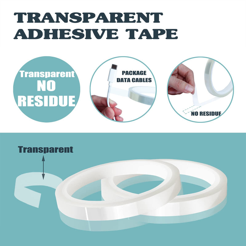 [Australia - AusPower] - 2 Rolls 10mm x33m(108ft) Clear Heat Tape for Htv Electrical Tape Transparent High Temperature Sublimation Heat Resistant Tape Heat Transfer Tape for Heat Press No Residue and Heat Transfer Vinyl 2 ROLLS 10MM 