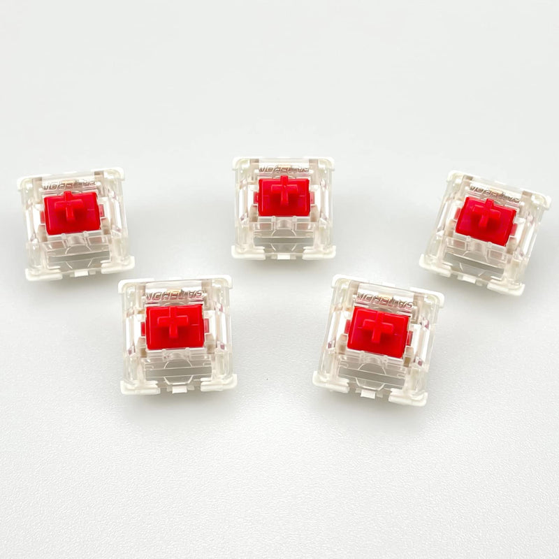 [Australia - AusPower] - Gateron G Red Pro Switches Pre-lubed 3pin RGB SMD Linear for Gaming Mechanical Keyboard(36 Pcs,Red) 36 PCS 