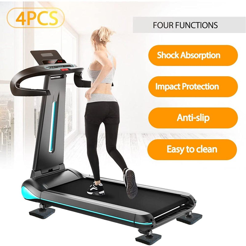 [Australia - AusPower] - BestXD Treadmill Mat, Exercise Equipment Mat with High Density Rubber (3.94 X 3.94 X 0.5 inch) 