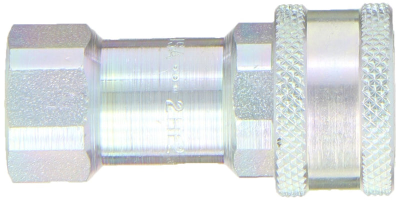 [Australia - AusPower] - Dixon Valve & Coupling 2HF2 Steel ISO-B Interchange Hydraulic Fitting, Coupler, 1/4" Coupling x 1/4" - 18 NPTF Female Thread 