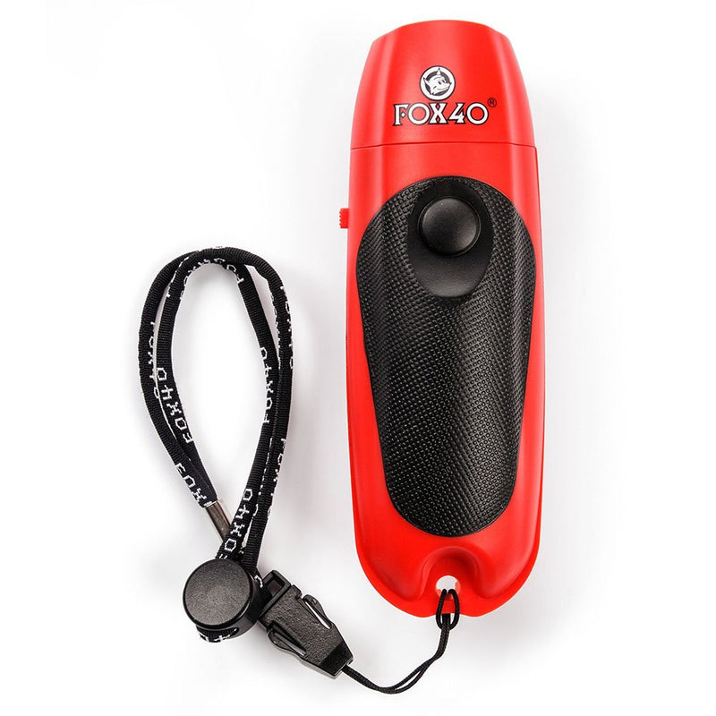 [Australia - AusPower] - Fox 40 3 Tone Electronic Whistle 100 dB 9 Volts Red 8616-1908 
